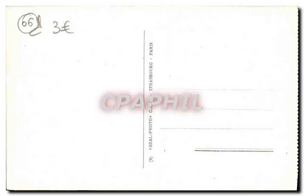 Cap Martin und italienische Grenze — von Turbie aus gesehen — G.A. Real-Photo, Straßburg - Rückseite