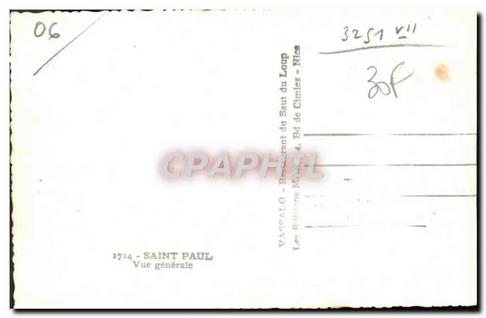 सेंट-पॉल (अल्प्स-मेरिटीम) — सामान्य दृश्य — वासालो, निस - पीछे