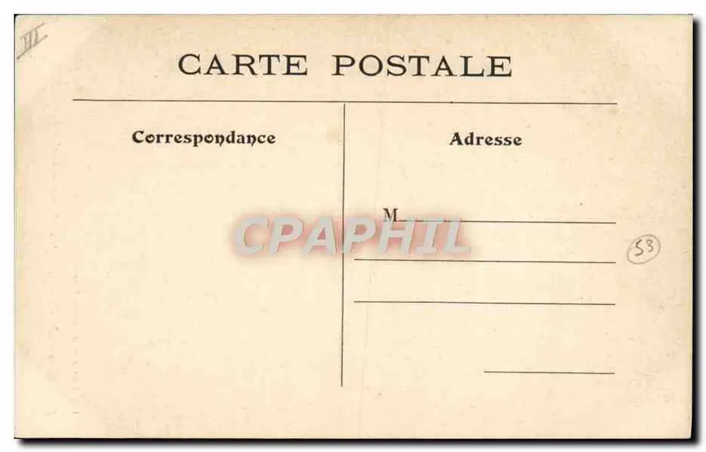 Standort des alten Gué-Verlies, 5, Straße Baillet — Paris — L. J. & Cie, Verlag, Angoulême-Paris - Rückseite