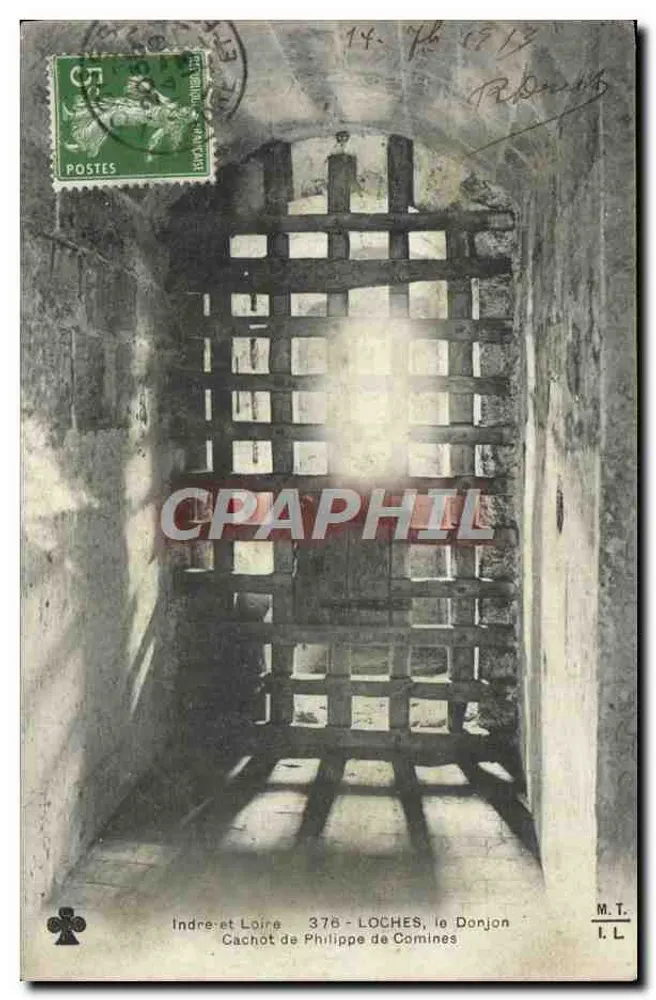 Carcere de Philippe de Comines — O Donjon — Indre-et-Loire 378 — M.T. I.L. - Frente