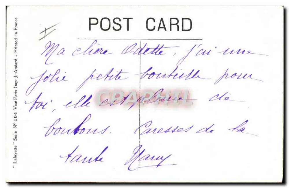 O posto de escuta — ilustração de Wright — editor Lafayette, série N° 104 - Verso