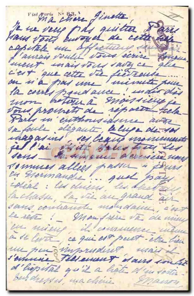 Menina pensando em um amado — A. W. Watts — n°83 - Verso