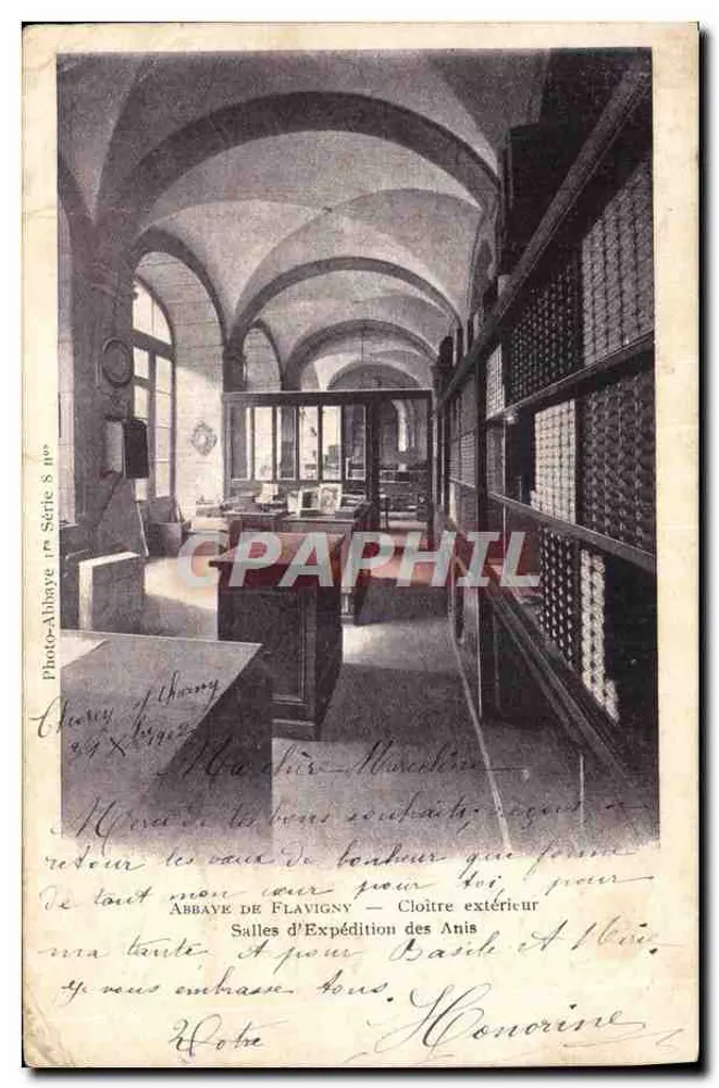 Abbaye de Flavigny — Salle d'Expédition des Anis — éditeur Photo-Abbaye (Série 8 n°) - Vorderseite