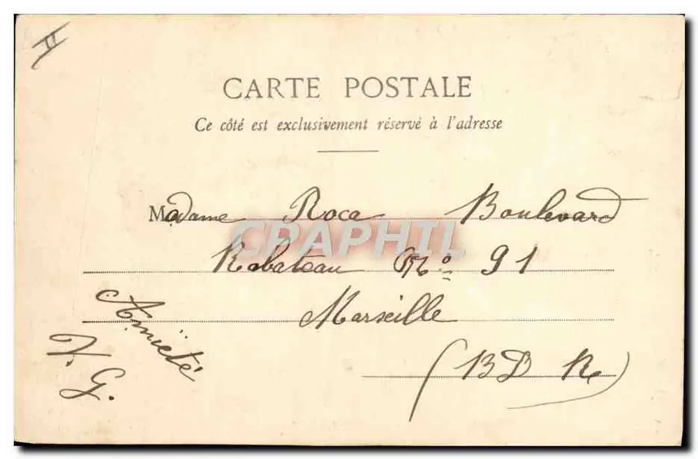 Um Amigo da Garrafa — caricatura de homem bêbado com garrafas — Fototipo A. BERENET & Cie, Nancy - Verso