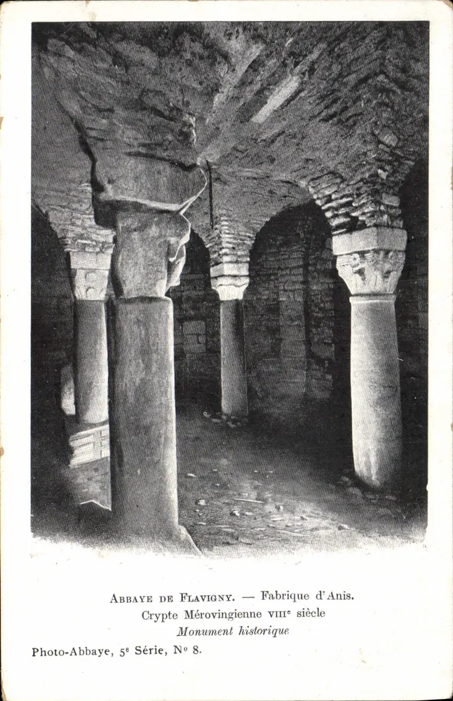 Krypta Merowingijska — Abpia Flavigny — Photo-Abbaye, 5. seria, nr 8 - Awers
