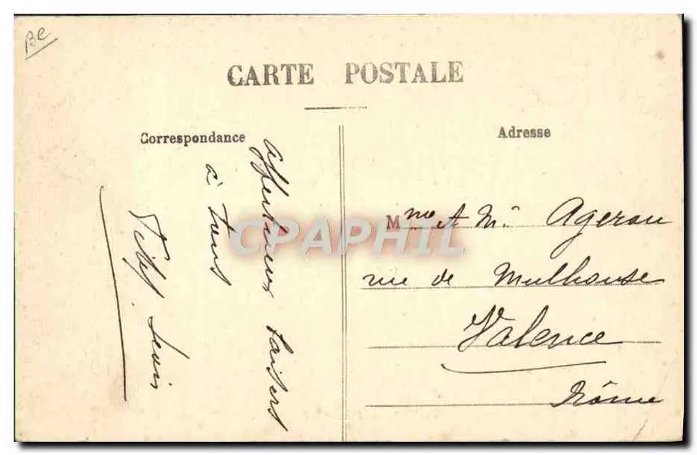 Die Alpen — Winter-Sport — Skilanglauf — V. Fournier, Verlag, Gap — n° 1614 - Rückseite