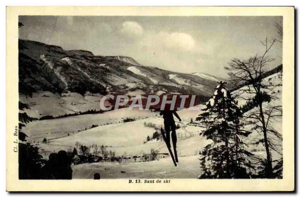 Salto de esqui — B. 13 — Cl. L. Beau - Frente