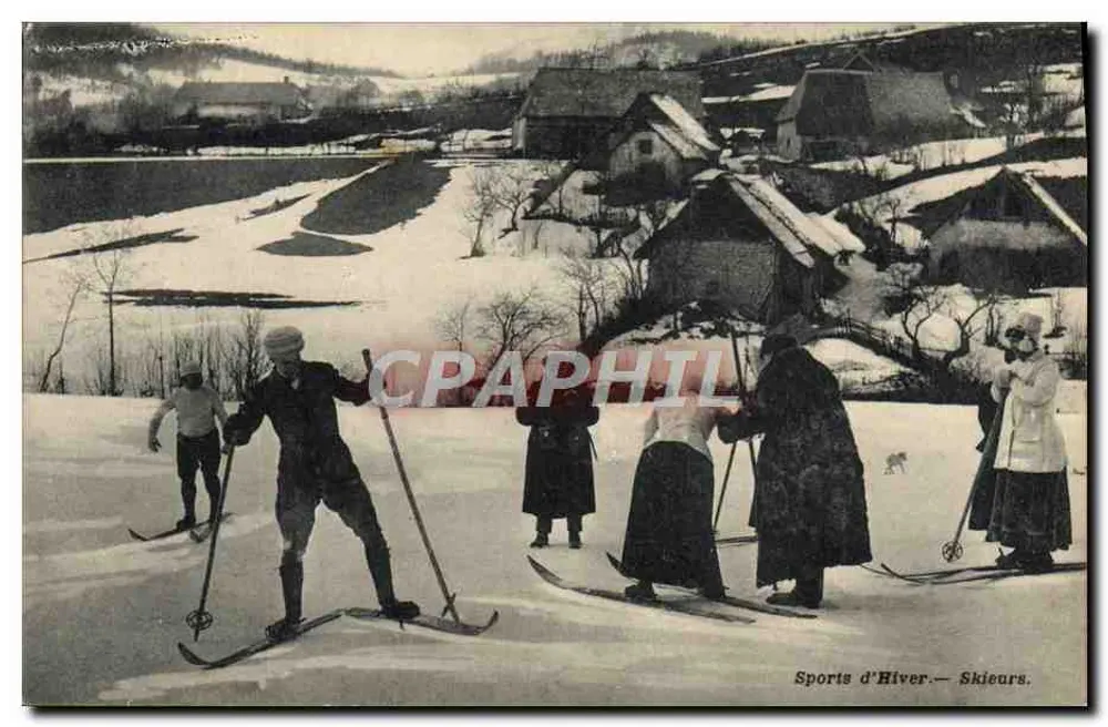 Winter-Sport — Skifahrer — Verlag unbekannt, Seriennummer nicht sichtbar - Vorderseite