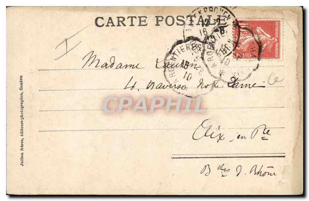 Winter sport — Op ski — J.J. 2852 - Achterkant