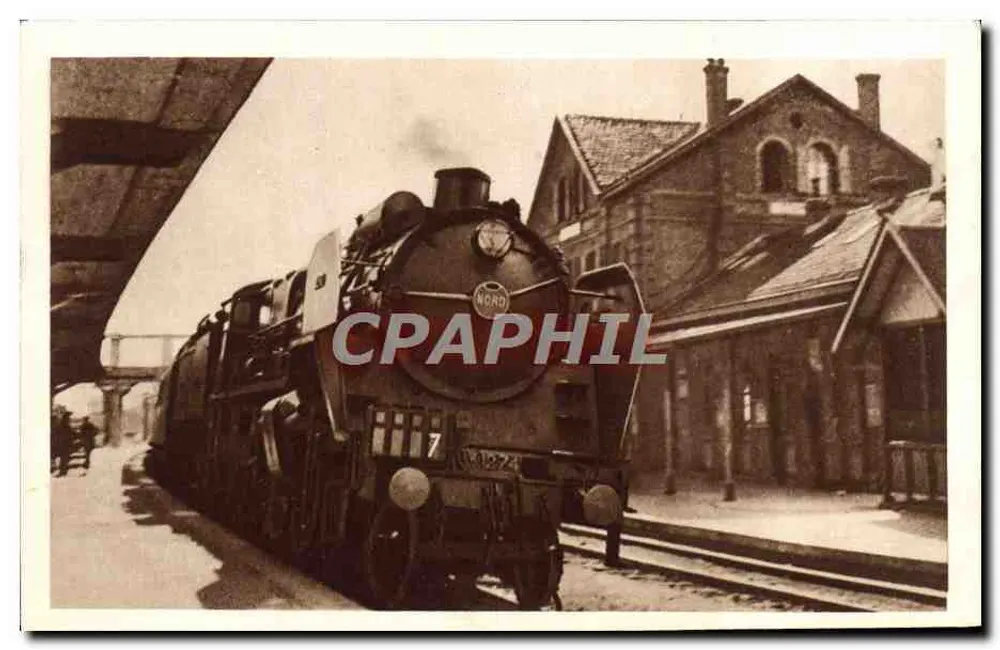 Dampfzug des Nordens — Bahnhof Boulogne — Serie 1933 - Vorderseite