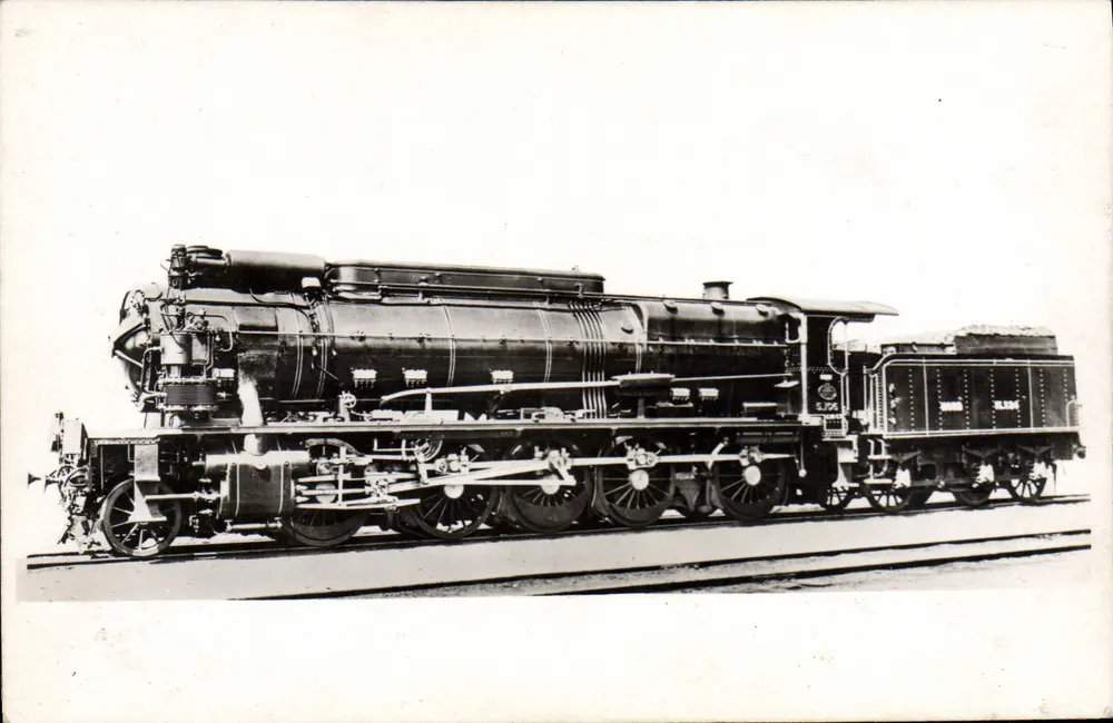 Nordbahn B 57 — Lokomotive 5106 "Décapod" mit 5 Rädern — Kunstausgabe "JAN" - Vorderseite