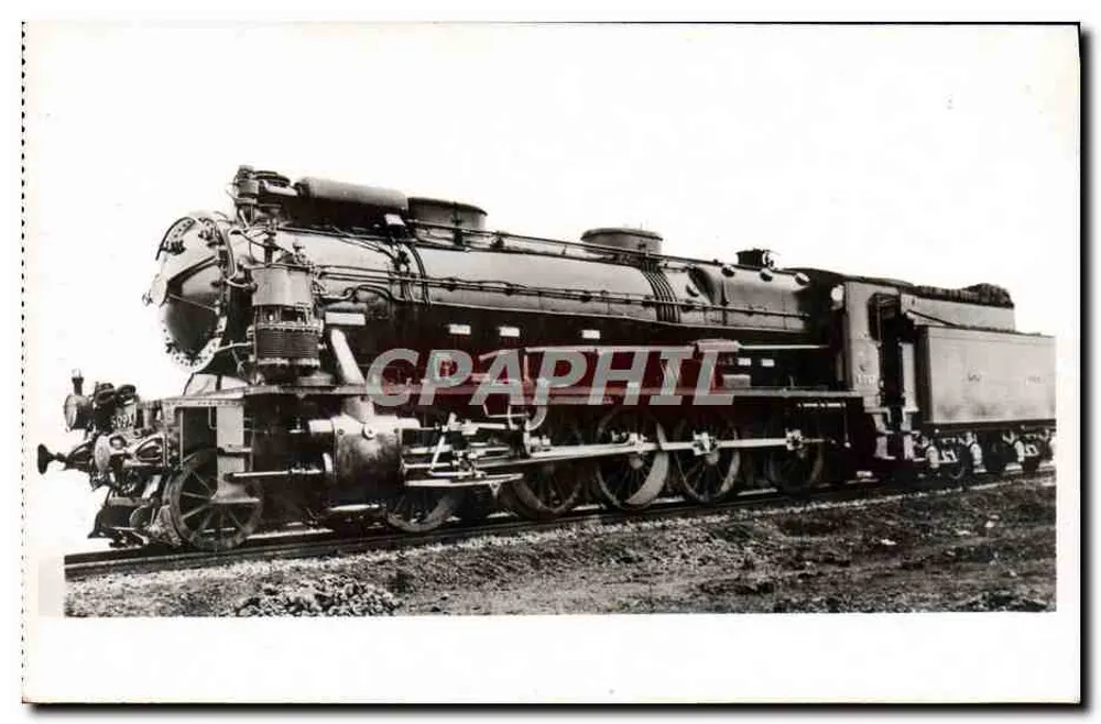 Locomotiva Nord B 56 — Décapod com 5 eixos — Éditions d'Art 'JAN' Paris - Frente