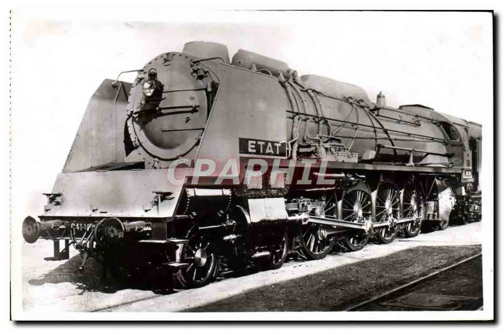 Locomotiva francesa ETAT C 108 — Editor F. Fleury, Paris - Frente