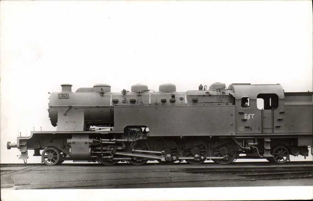 Locomotiva EST 151-759 — Série 151-759/780 — Éditions F. Fleury - Frente