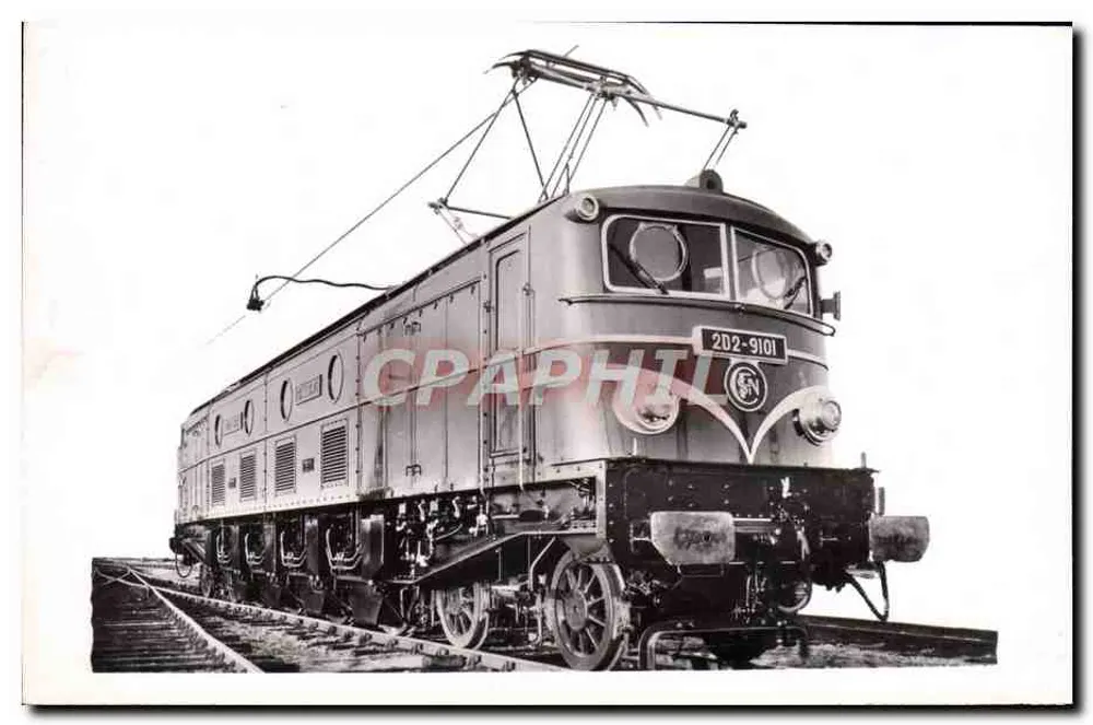 Locomotiva elétrica Tipo 2D2-9101 — Série 2D2 9101-9135 — S.N.C.F. - Frente