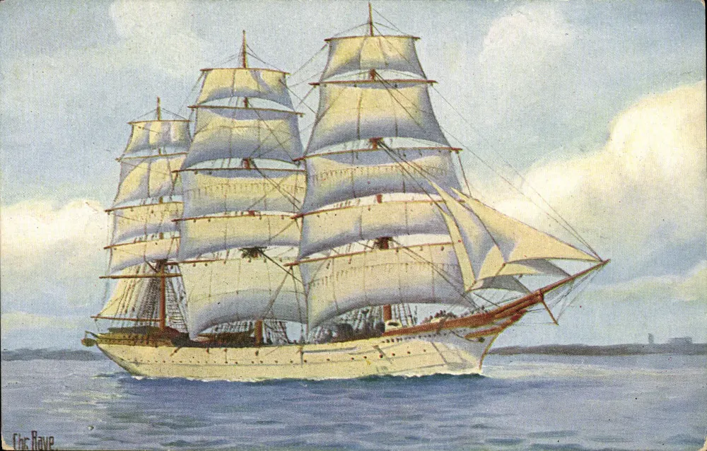 Navio de escola "Elisabeth" — Galeria Marítima, 1901 — Galeria Marítima - Frente