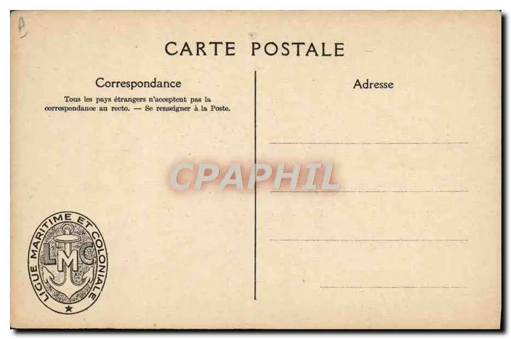 Feste der L.M.C. — Der Nautische Tag von Paris — Französische Maritime und Kolonialliga - Rückseite