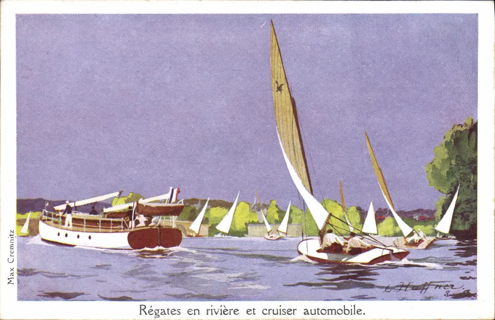 Rivierregalen und Automobil-Cruiser — Max Cremnitz — L. Heffner - Vorderseite
