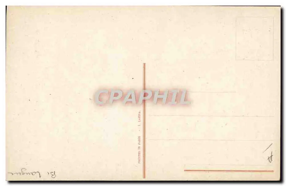 Criança em uniforme americano e menina pequena — carta de Natal — edição Ri. Langue, n° 2676 - Verso