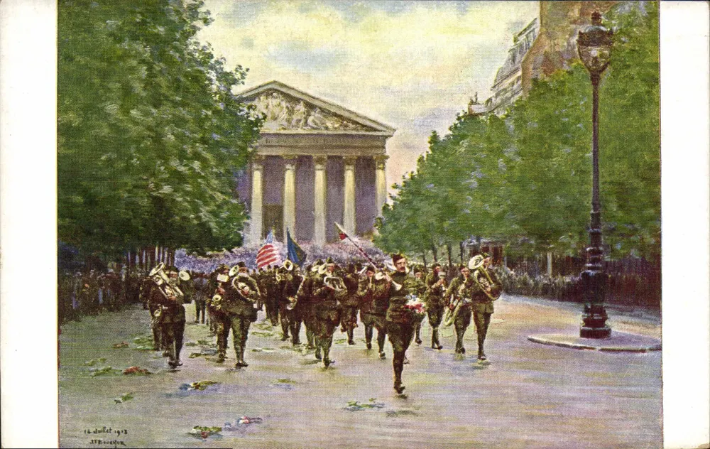 Amerikanische Soldaten — Parade — J.F. BONHOR, Paris, Serie 779 - Vorderseite