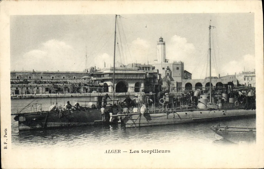 ALGER — Die Torpedoboote — B.F., Paris - Vorderseite