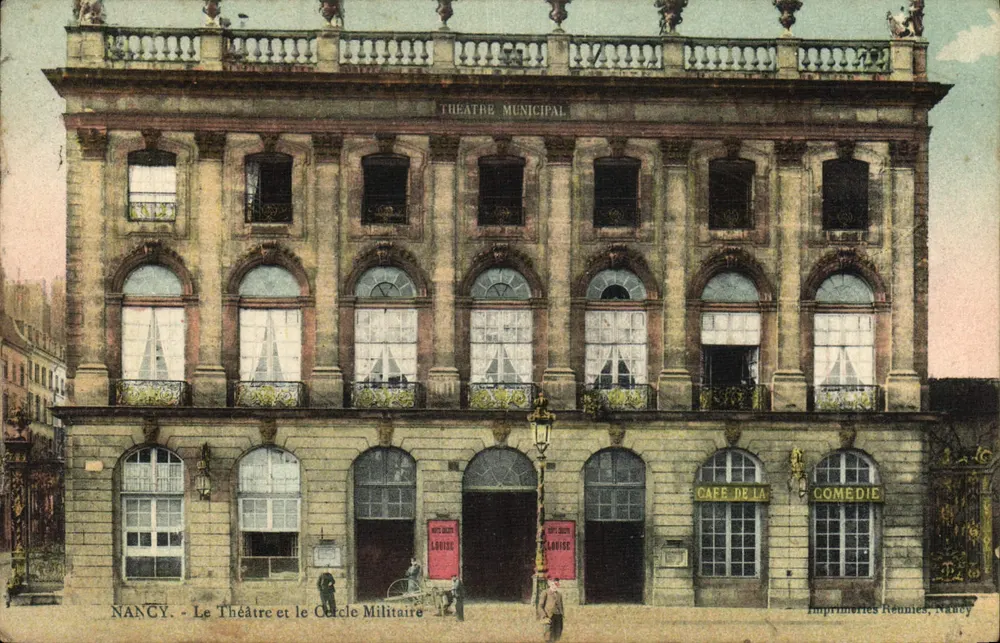 NANCY — Le Théâtre et le Cercle Militaire — Imprimeries Réunies, Nancy - Vorderseite