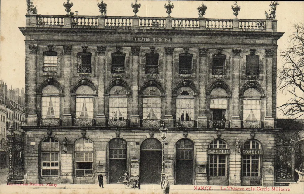 Nancy — Das Theater und der Militärclub — Imprimeries Réunies, Nancy - Vorderseite