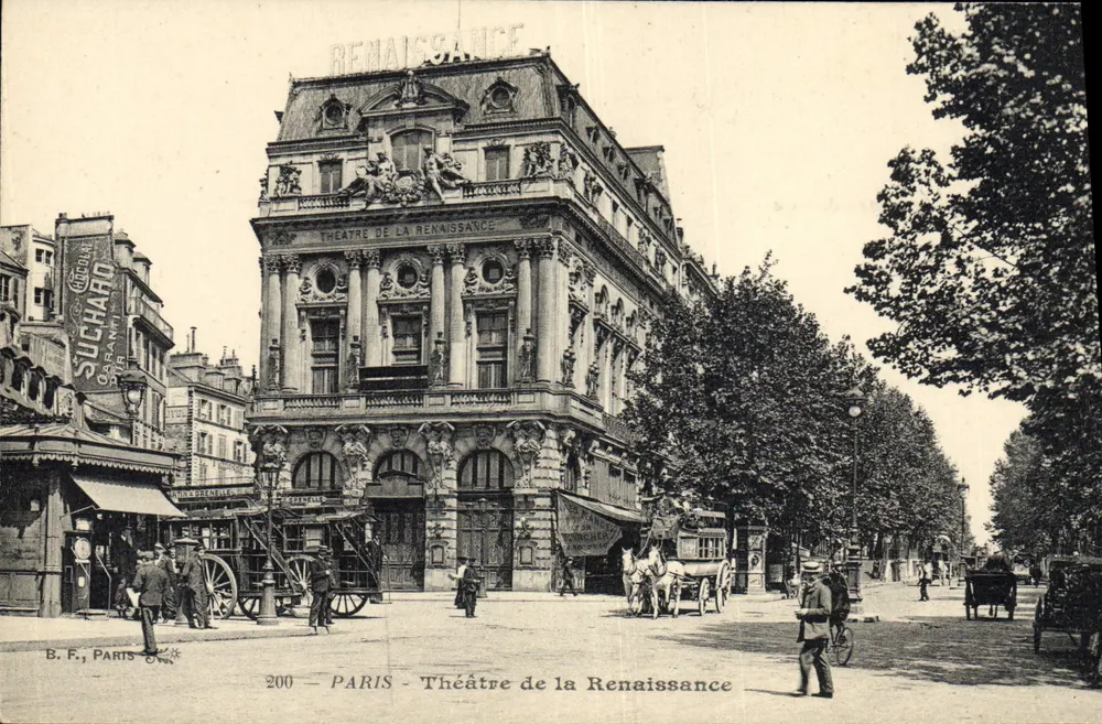 Paris - Ansicht des Theaters der Renaissance — B. F., Paris, Nr. 200 - Vorderseite