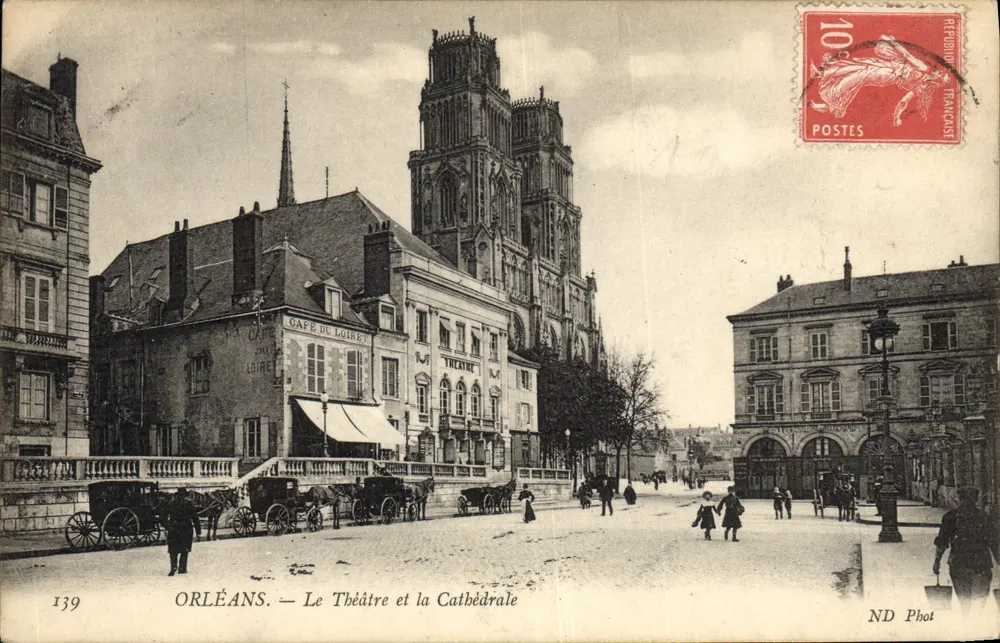 Orléans — Das Theater und die Kathedrale — ND Phot, n° 139 - Vorderseite