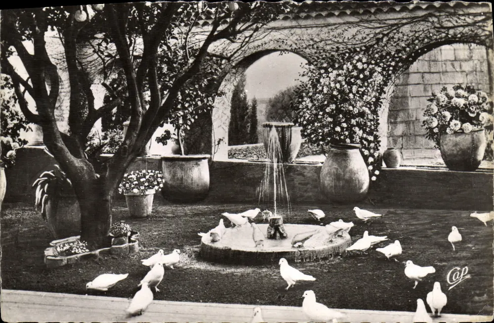 Saint-Paul-de-Vence — Provenzalischer Garten — La Colombe d'Or — Verlag Réal-Photo - Vorderseite