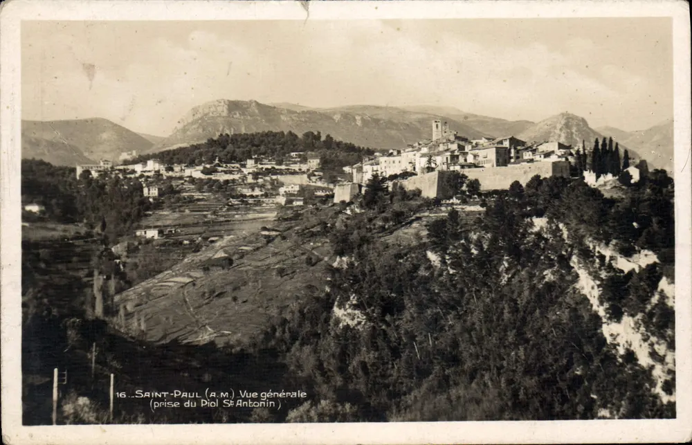 Saint-Paul (A.M.) — Vue générale prise du Piol Saint-Antonin — Édition Saint-Paul - Vorderseite