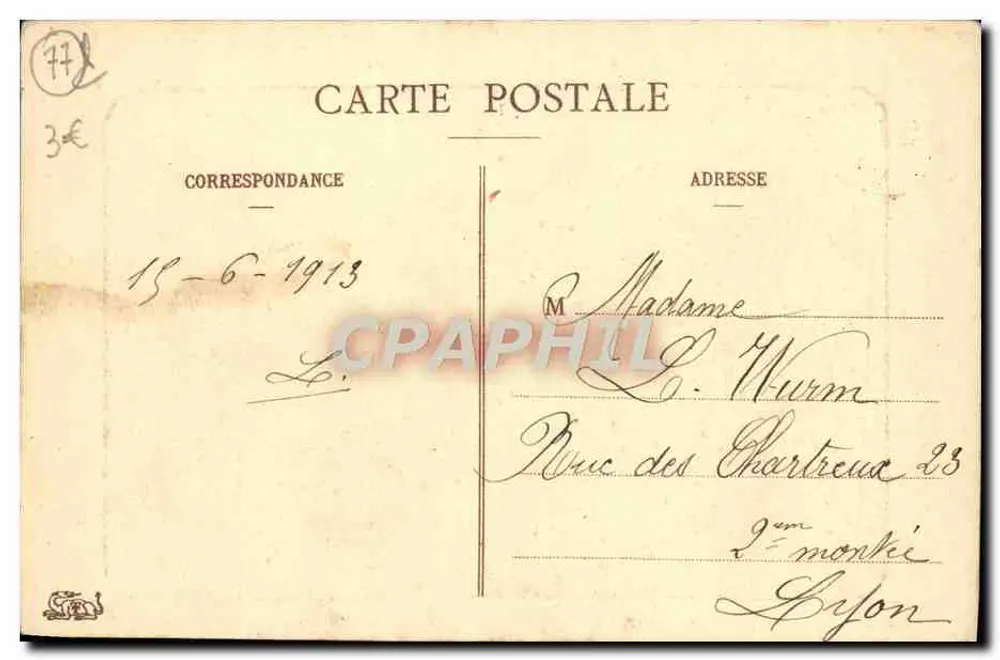 Woud van Fontainebleau — De KoningsTafel — uitgever niet zichtbaar, n° 71 - Achterkant