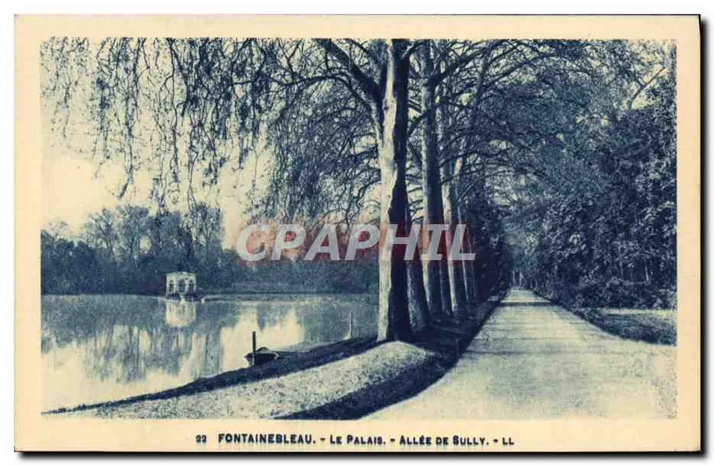 Fontainebleau - O Palácio - Avenida de Sully - Frente
