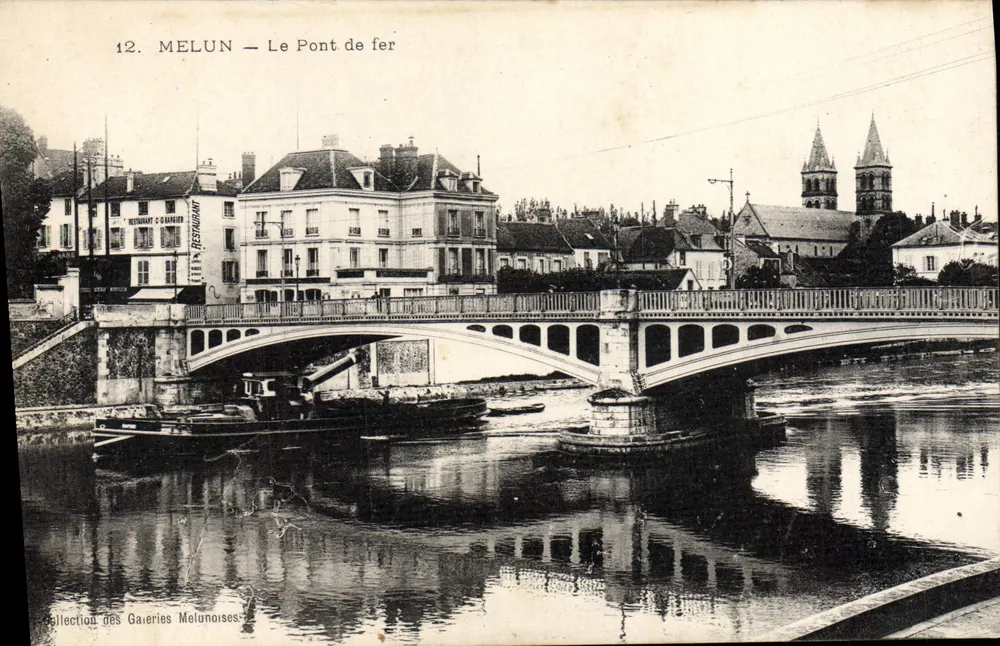MELUN — Le Pont de fer — Collection des Gaveries Melunoises - Frente
