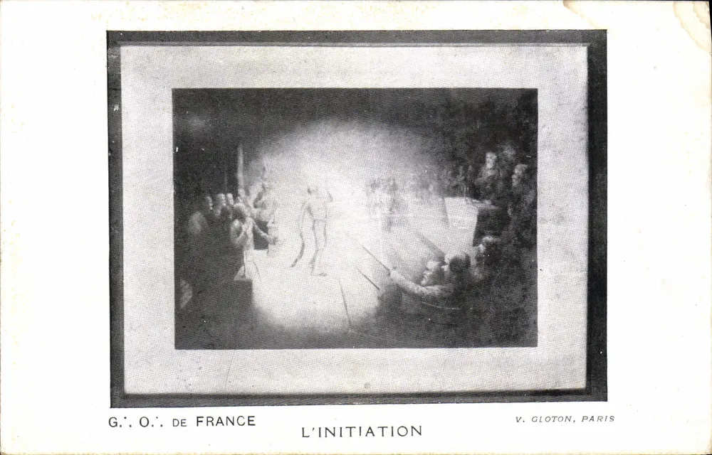 G.O.O. de France — Die Initiierung — V. Gloton, Paris - Vorderseite