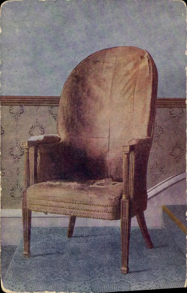 Bibliothekstuhl von Washington — Mount Vernon — Alexandria Washington Lodge - Vorderseite