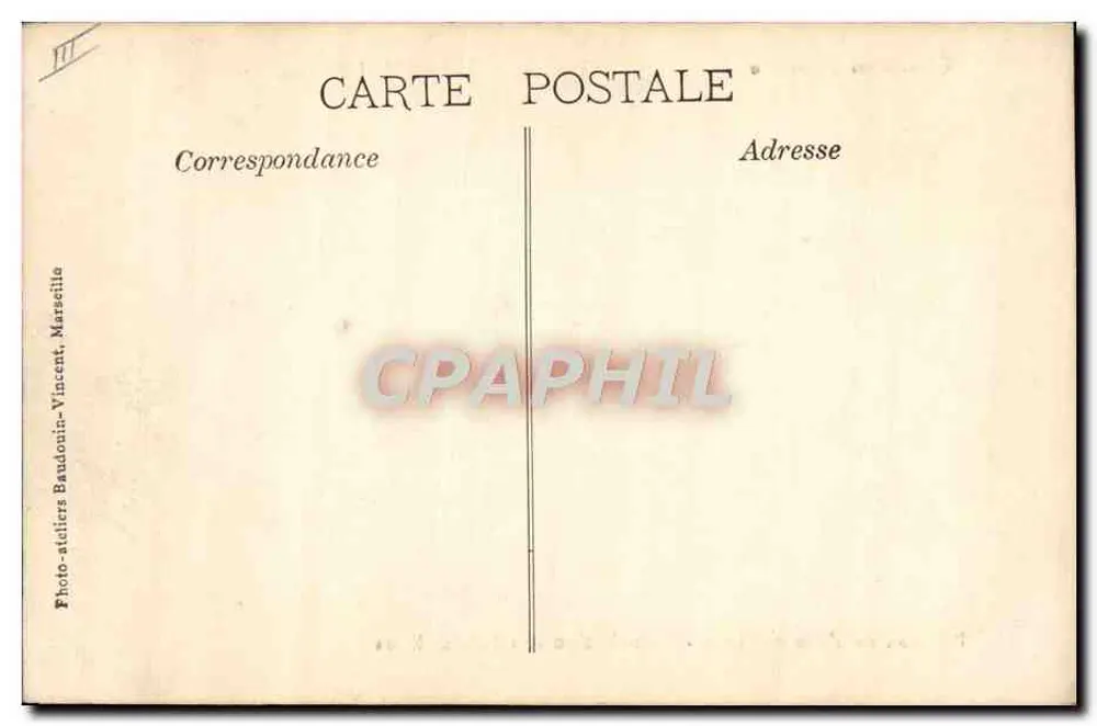 Kolonialausstellung — Pavillon von Anter Picon — Probenverteilung — Marseille 1906 - Rückseite