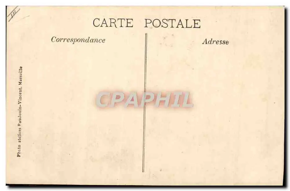 Wystawa Kolonialna, MARSEILLE 1906. — Północny Picon — Fotografia steliers Pauloulin-Vincent, Marsylia - Rewers