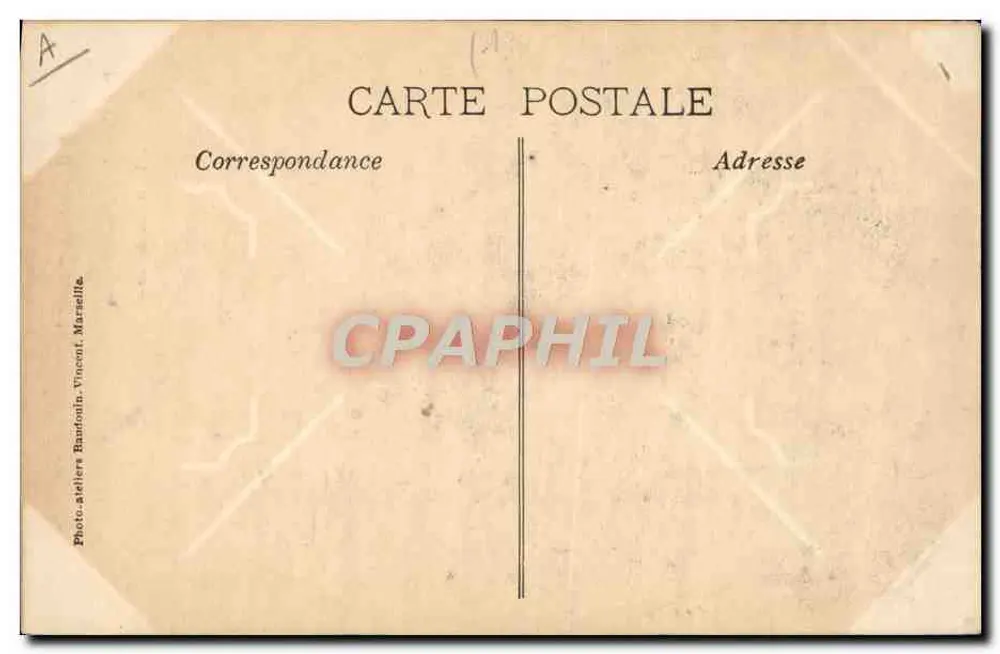 Kolonialausstellung, MARSEILLE 1906 — Pavillon des Amer Picon, Gratis-Probierkarte - Rückseite