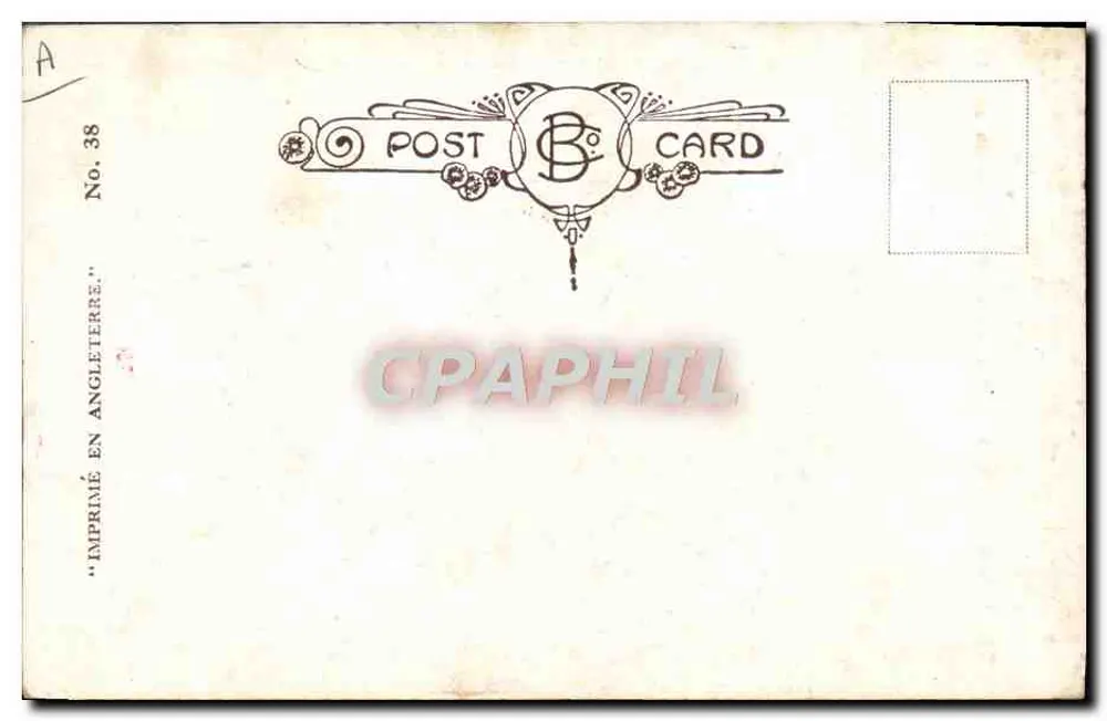 Vrouw in badpak — parodie Mae West — uitgever B.C. n°38 - Achterkant