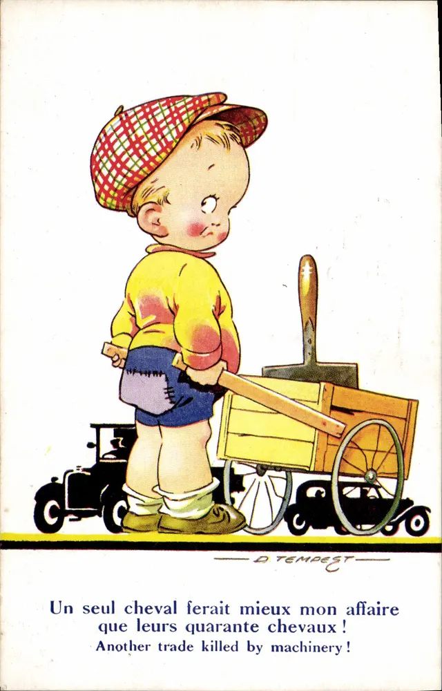 Kind mit Wagen — D. Tempest — Banforth & Co. Ltd. Serie Nr. 431 - Vorderseite