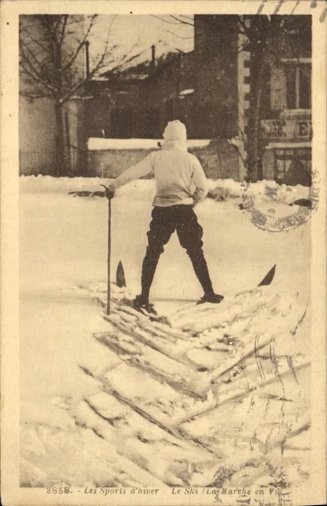 Ski - Winter-Sport - Ski (Der Parallelgang) — Photo-Imprimerie Léon Maitin, n° 2858 - Vorderseite