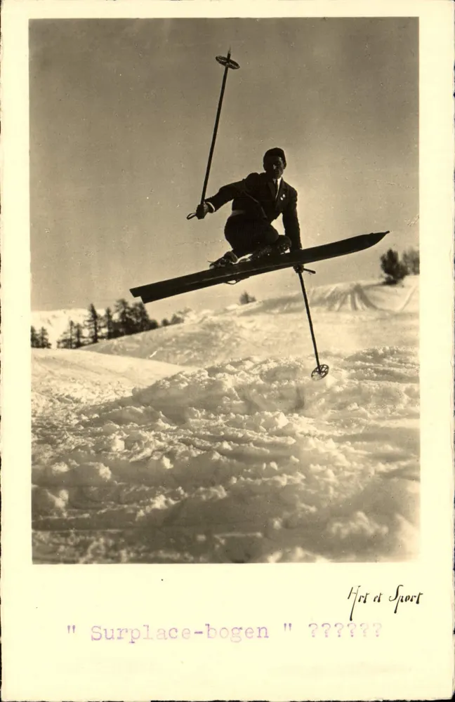 Salto de esqui — Surplace-bogen — Hrit et Sport - Frente