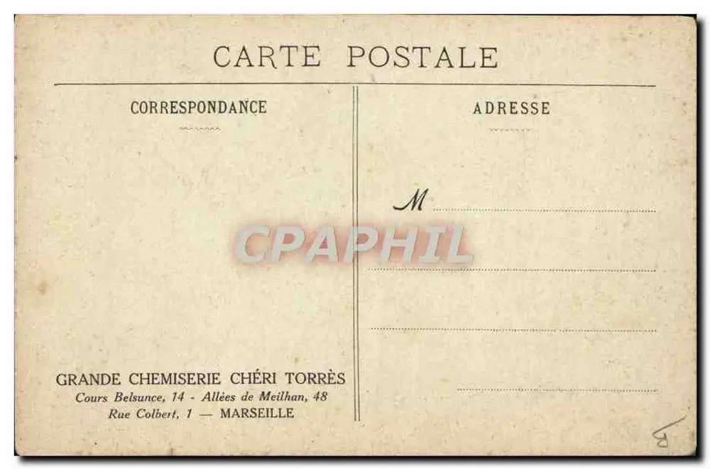 Alpinismus — Sport XXVIII — Moul lot - Marseille - Rückseite