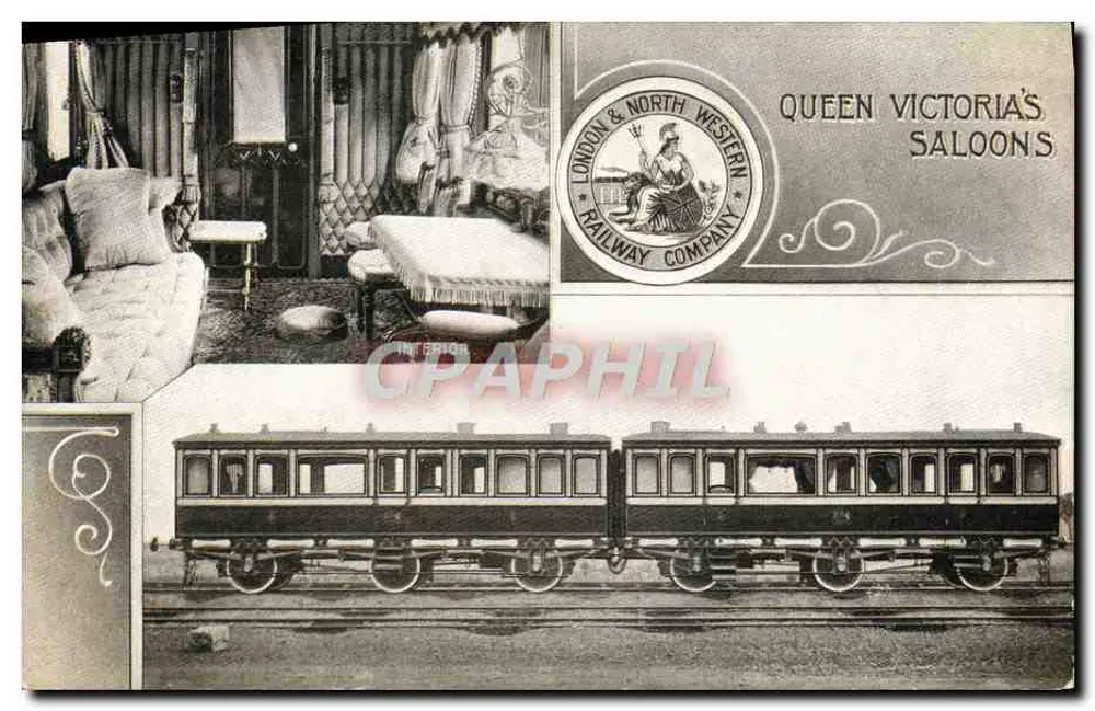Salões da Rainha Vitória — London & North Western Railway Company — Série revisada 1904 - Frente