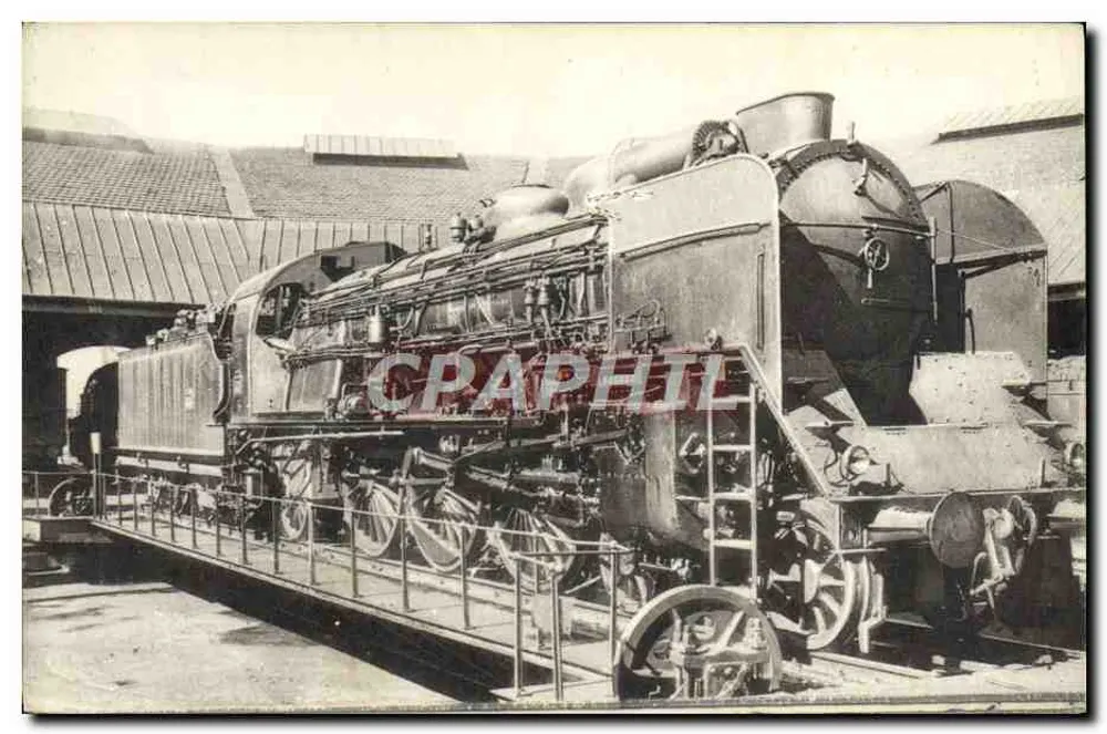 Locomotiva 231 C.17 — ex 6216 — H.M.P. Rue de Tournon, Paris - Frente