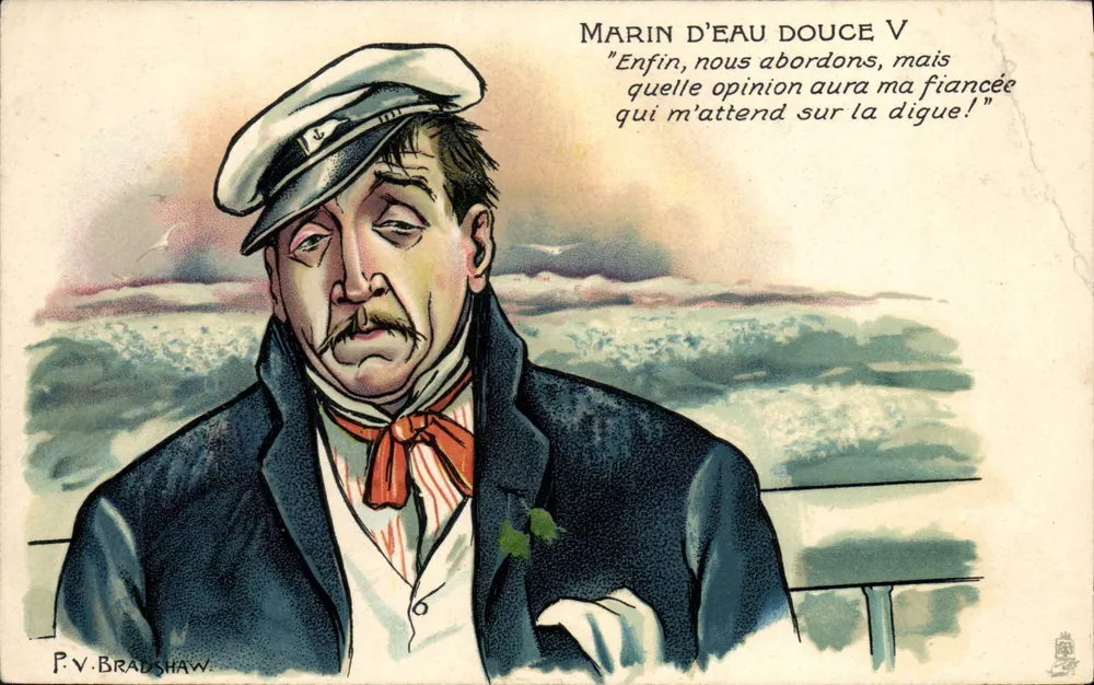 Marinaio di acque dolci V — P.V. Bradshaw — Edizioni Tuck & Fils - Recto