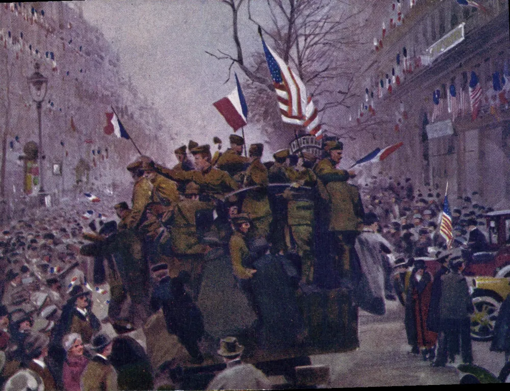 Feier der American Legion — Paris — Künstlerverlag Yvon, Paris - Vorderseite