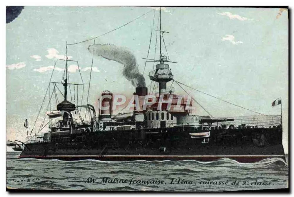 D'Éna — Schlachtschiff der zweiten Klasse — Aqua-Photo & Cie, Paris - Vorderseite