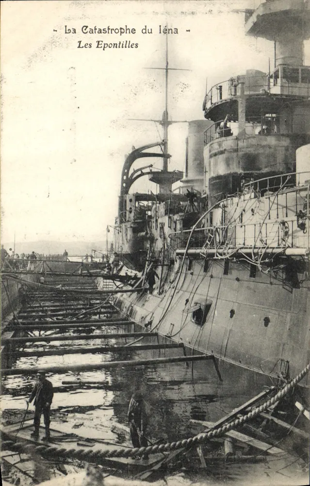 Die Katastrophe des Iéna — Les Epontilles — Photo atelier Baudouin Vincent, Marsell - Vorderseite